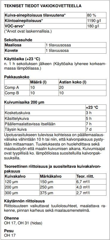 Normastic 405 AL Alumiinivahvisteinen paksukalvo epoksi pohjuste esim kupparuosteelle - Image 2