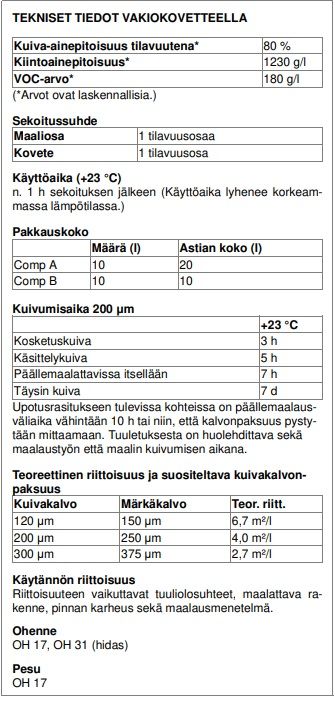 Normastic 405 Paksukalvo epoksi pohja ja pintamaali - Image 2