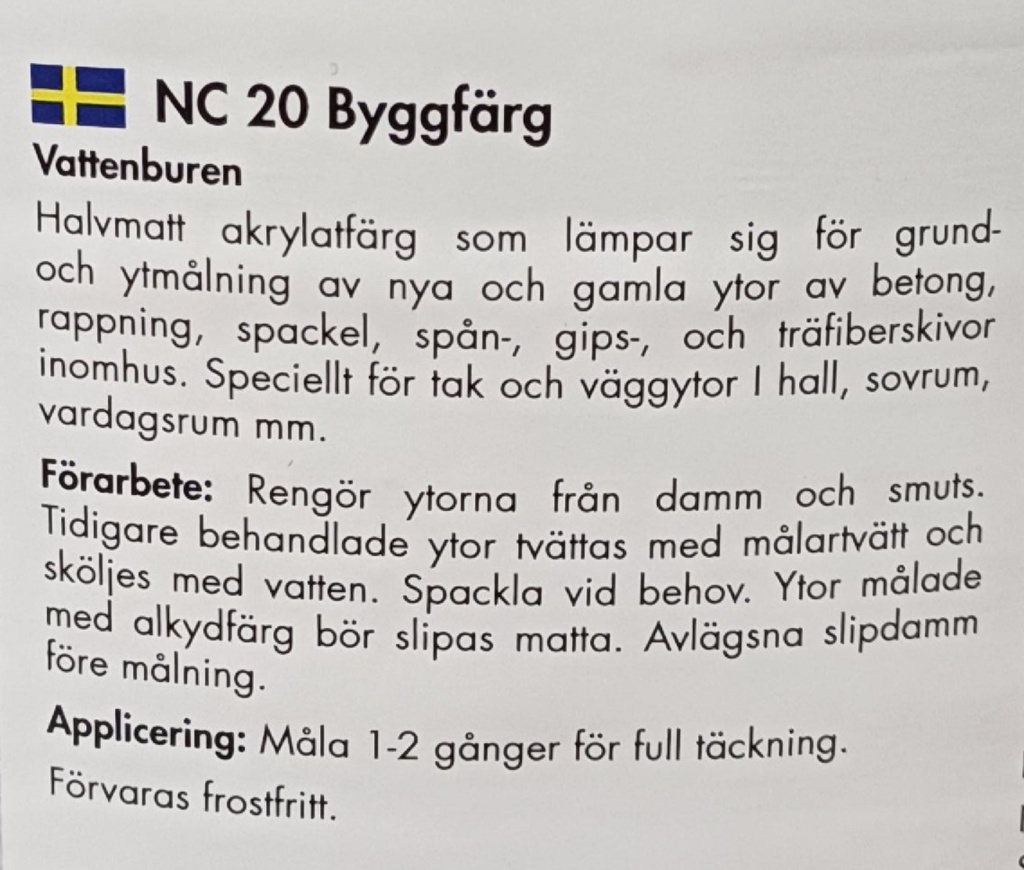 COLOREX NC 20 2,7L Rakennusmaali A-pohja valkoinen