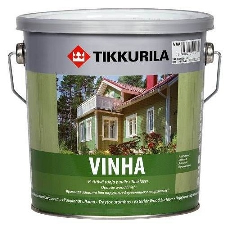 Tikkurila Vinha Peittävä suoja puulle Valkoinen 2,7 L