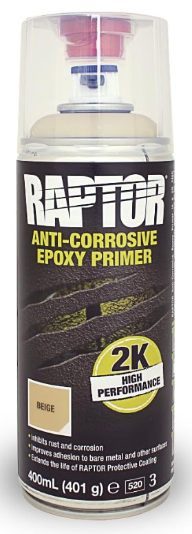 U-POL Raptor 2K Epoksi Pohjamaali Spray 400ml Beige