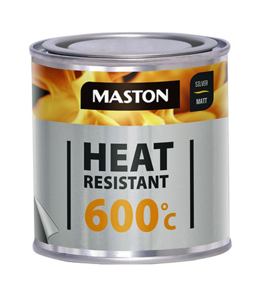 Maston Kuumakestomaali 600°C Hopea 0,25L