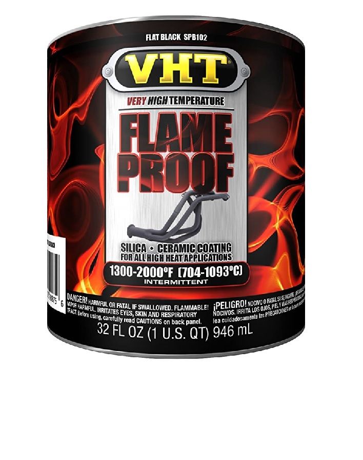VHT Flameproof Ruiskumaali SPB102 Flat Black 946ml