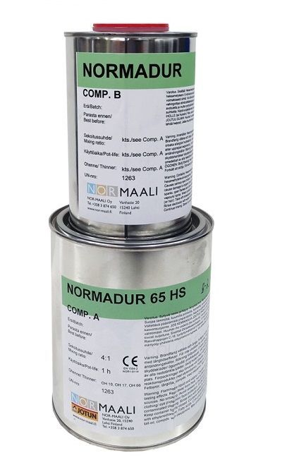 Normadur Clear 1L Sisältäen kovetteen Teollisuuskirkaslakka