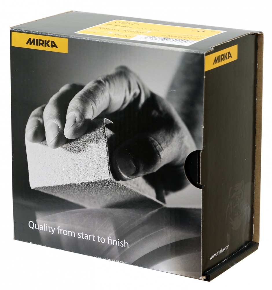 Mirka Gold 70mm hiomapaperi liimakiinnityksellä rullassa