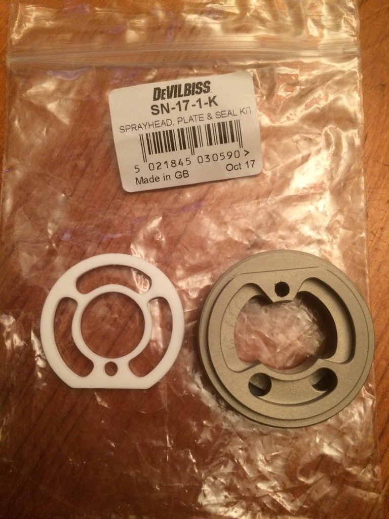 DEVILBISS GTI PRO ILMANJAKORENGA  (PT) AS + TIIVISTEET - SN-17-K