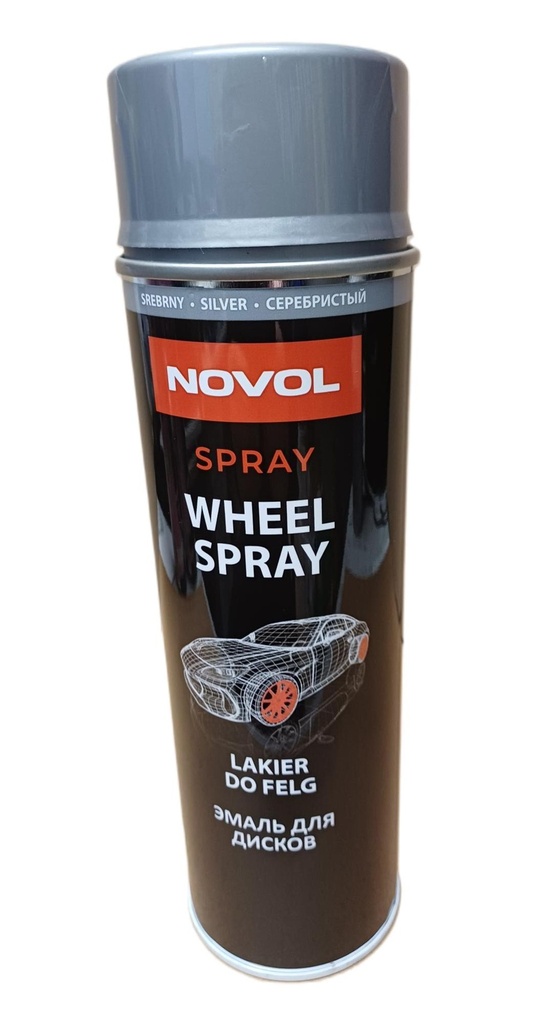 Novol Wheel Spray Akryli Suorakiilto Vannehopea 500ml