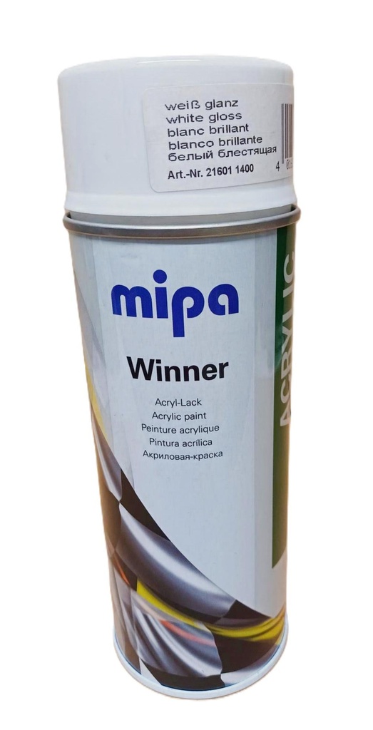 MIPA WINNER Spraypintamaali Valkoinen kiiltävä 400ml