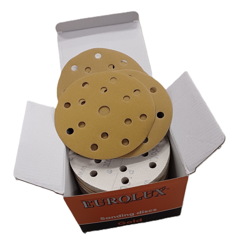 EUROLUX GOLD HIOMAPYÖRÖ 150mm 15r. P120 100KPL/LTK