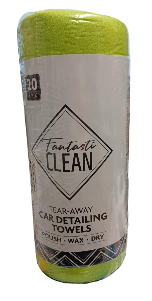FANTASTI CLEAN TEAR-AWAY pitkänukka mikrokuituliina, Lime 20kpl 35,3 x 35,3cm