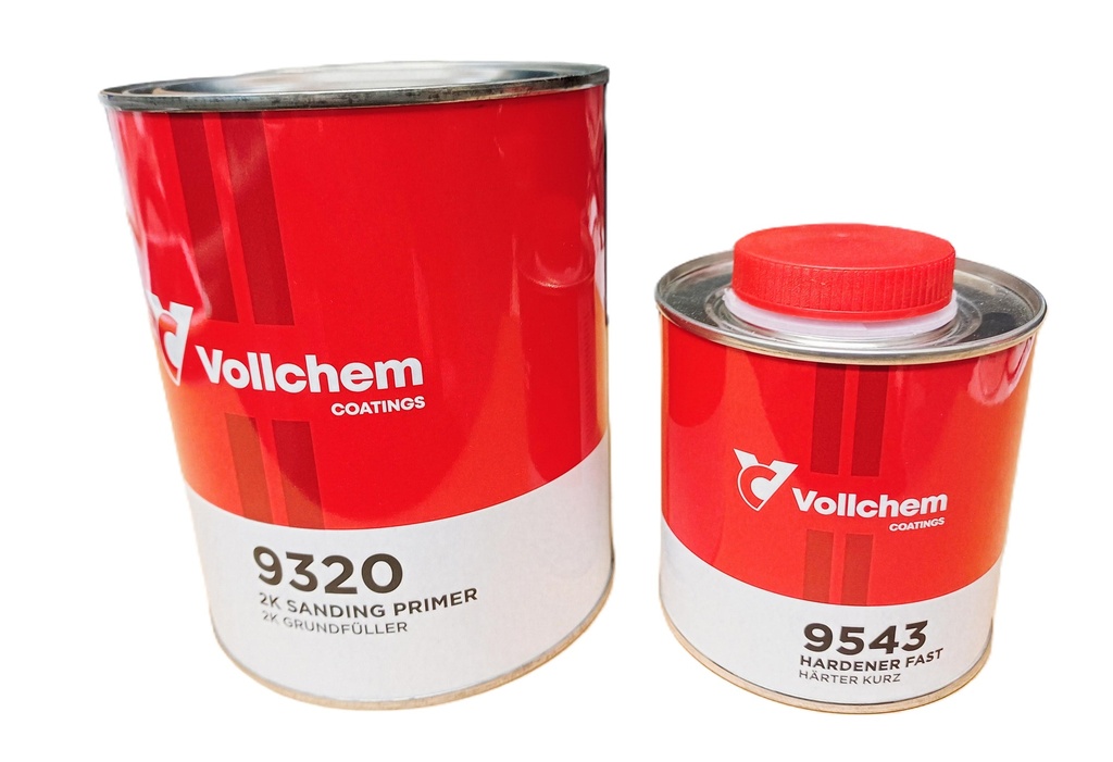 Vollchem 9320 2K Hiontapohjamaali sisältäen kovetteen