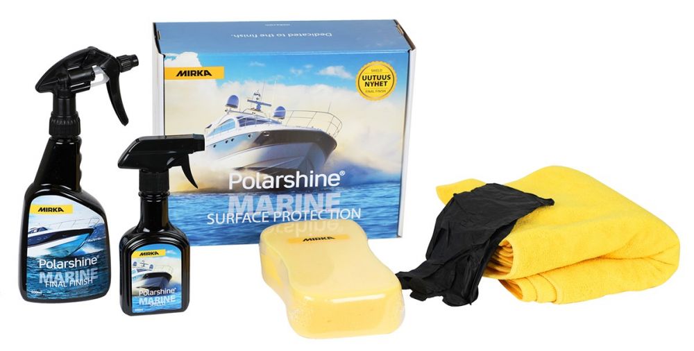 [KIT003MARINE] Polarshine Marine Puhdistus ja Kesto Vahaus Pintakäsittely setti