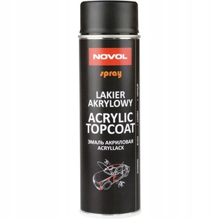 NOVOL Kiiltävä Musta Akryli Spray 500ml