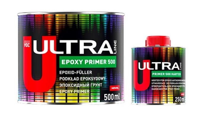 [90832] Novol Ultra Epoksi 500 Pohjaväri 750ml sisältäen kovetteen