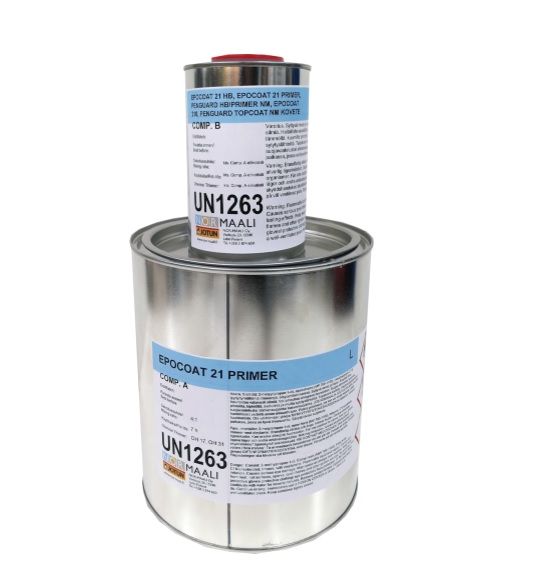 Epocoat 21 Primer Valkoinen 1L tai 2,5L sisältäen kovetteen